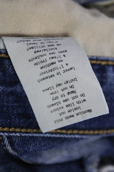 Rag & Bone Jean Women Cut-Off Denim Shorts Blue 100% Cotton Size 27