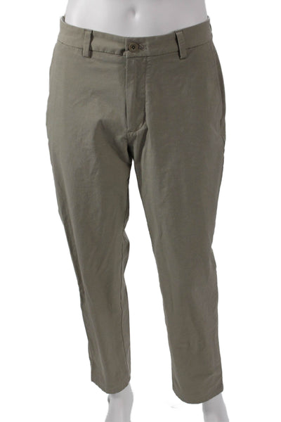 Vineyard Vines Men Chino Pants Green Cotton Button Closure Size 31