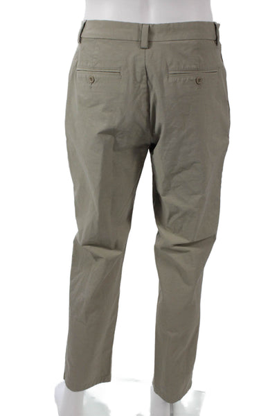 Vineyard Vines Men Chino Pants Green Cotton Button Closure Size 31