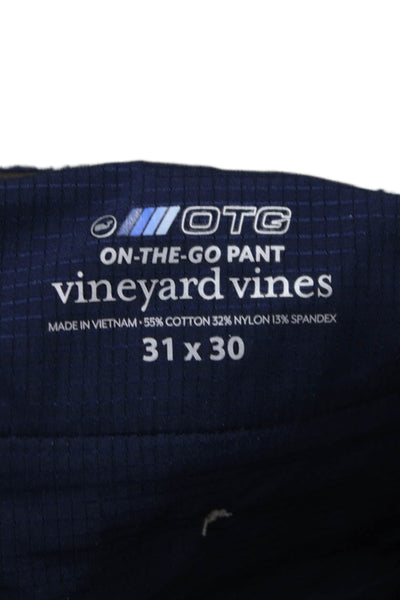 Vineyard Vines Men Chino Pants Green Cotton Button Closure Size 31