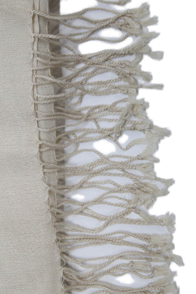 Echo Womens Monochrome Paisley Print Fringed Scarf White