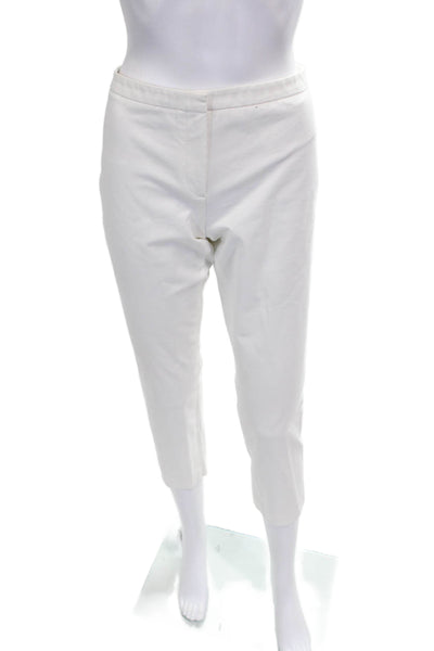 Theory Women Cropped White Pants Size 4