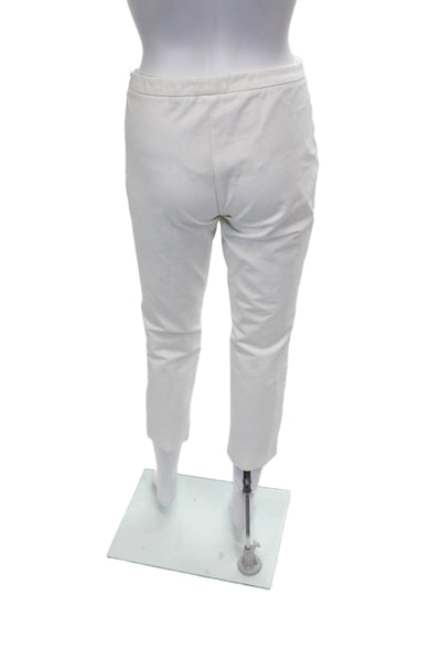Theory Women Cropped White Pants Size 4