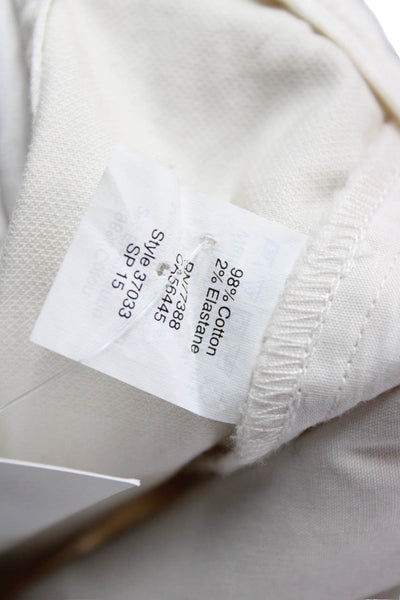 J Crew Women Cropped Beige Cotton Pants Size 4