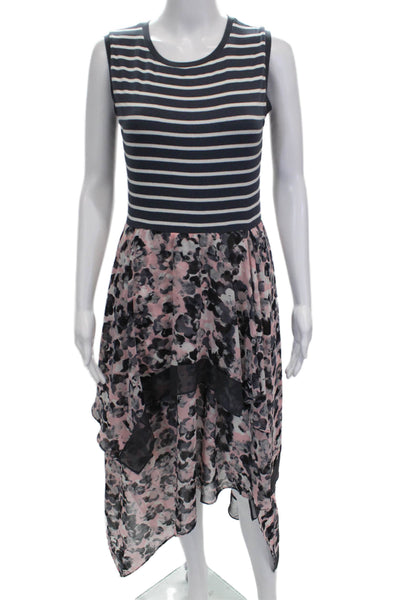 Bailey 44 Womens Multicolor Striped Tank Dress Rayon Sleeveless Size S