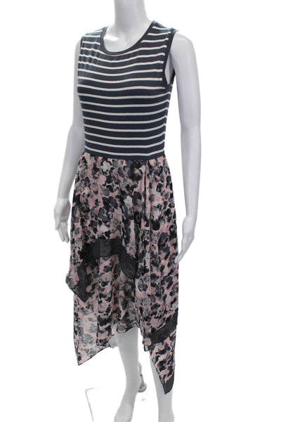 Bailey 44 Womens Multicolor Striped Tank Dress Rayon Sleeveless Size S