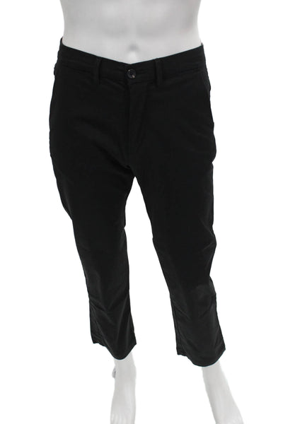 Goodfellow Mens Black Chino Pants Button Cotton Size 29