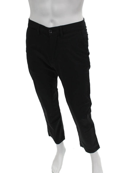 Goodfellow Mens Black Chino Pants Button Cotton Size 29