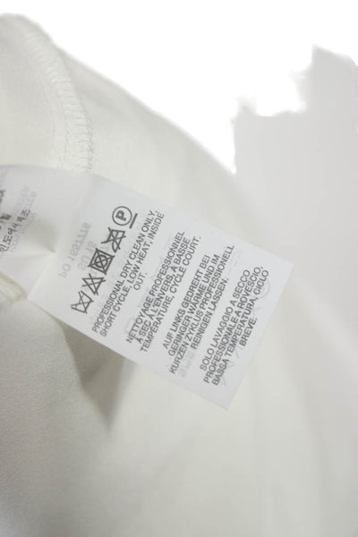 J Crew Womens Shift Dress White Cotton Sleeveless Knee Length Zip Size PS