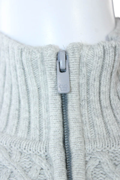 Sunday Best Womens Gray Wool Pullover Sweater Mock Neck Long Sleeve Size XS