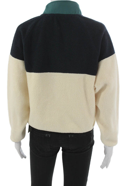 Indee Womens Beige Cotton Collared Solid Pullover Sweater Long Sleeve Size 2XS