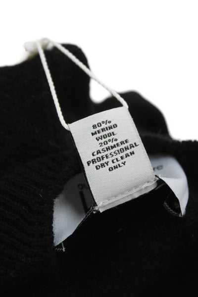 Autumn Cashmere Childrens Girls Long Sleeves Crew Neck Sweater Black Size 12