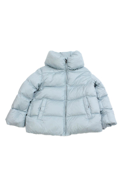 Add Childrens Girls Full Zipper Puffer Jacket Sky Blue Size 10