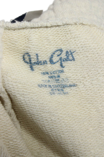 John Galt Women Sweat Shorts Beige Cotton Pull On Solid Size 26