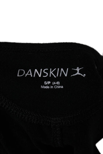 Danskin Womens Basic Scoop Neck Cotton Short Sleeve T-Shirt Black Size S