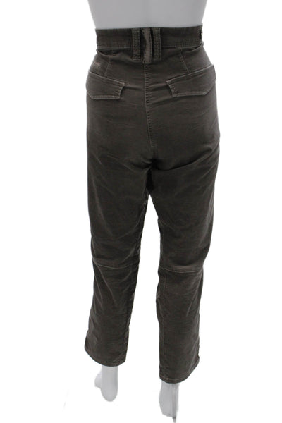 MAC Rich Jeans Womens Cargo Pants Gray Cotton Button Size 40