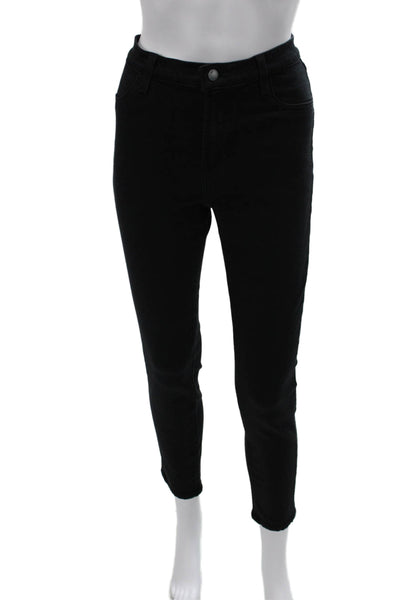 J Brand Womens Black Skinny Jeans Viscose Mid Rise Inseam 27 Size 29