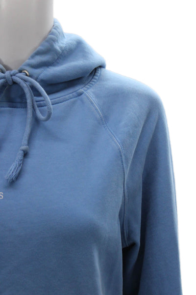 Helmut Lang Women Pullover Blue Cotton Long Sleeve Size S