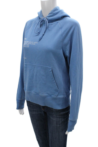 Helmut Lang Women Pullover Blue Cotton Long Sleeve Size S