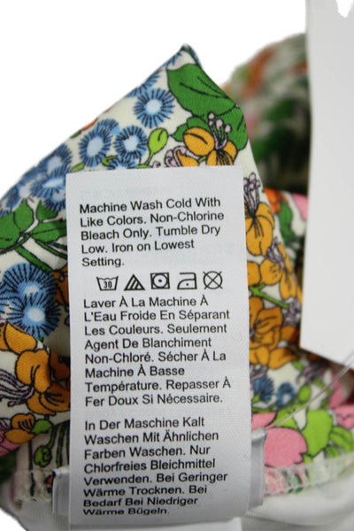 J Crew Womens Floral Multicolor One Piece Swimsuit Polyamide Elastane Size 2