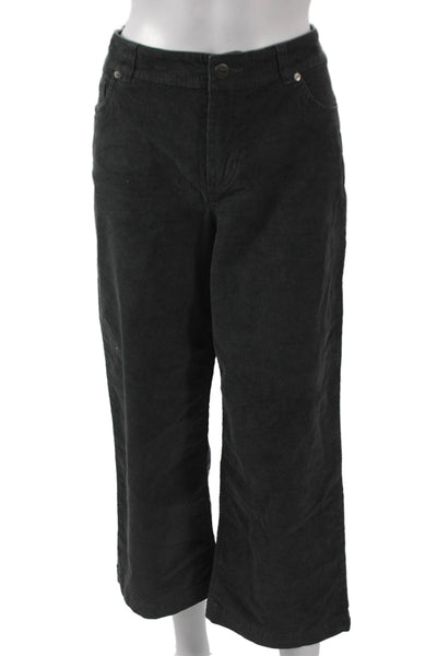 Toad & Co Women Gray Organic Cotton Zip Pants Size 8