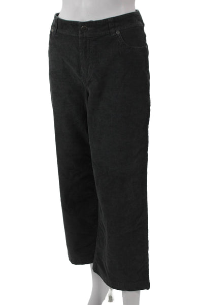 Toad & Co Women Gray Organic Cotton Zip Pants Size 8