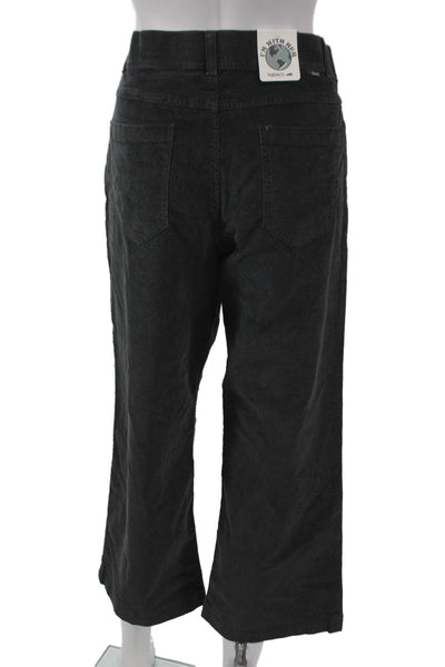 Toad & Co Women Gray Organic Cotton Zip Pants Size 8