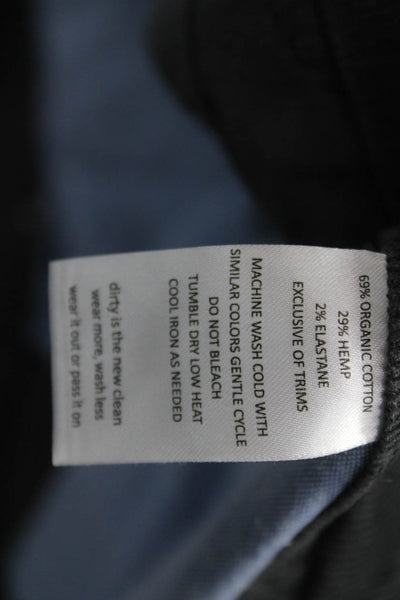 Toad & Co Women Gray Organic Cotton Zip Pants Size 8