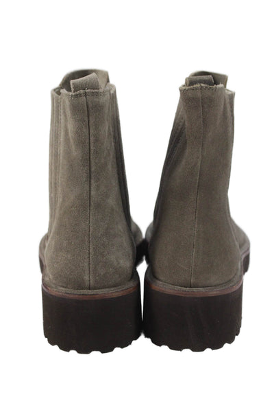 Seychelles Womens Suede Ankle Boots Shoes Gray Size 7.5