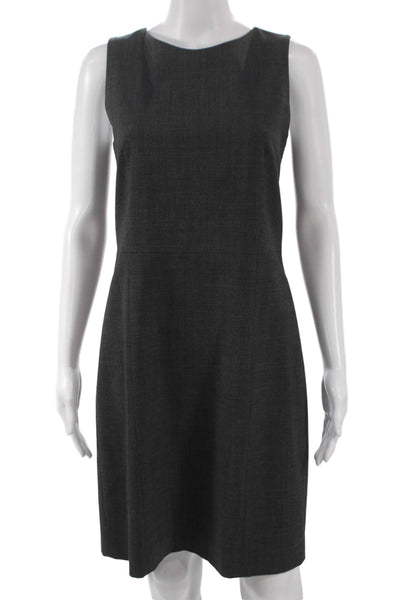 Theory Womens Sheath Gray Sleeveless Knee Length Polyester Dress Size 6