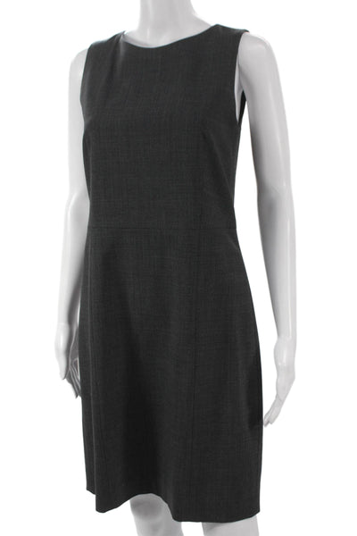 Theory Womens Sheath Gray Sleeveless Knee Length Polyester Dress Size 6