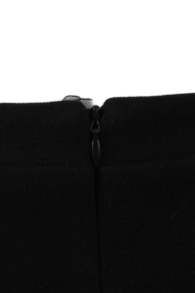 Tuckernuck Women A-Line Mini Skirt Black Polyester Zip Solid Size S