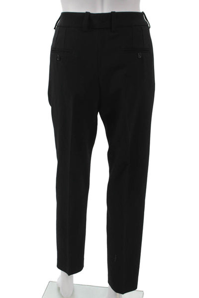 Armani Collezioni Women Dress Pants Black Virgin Wool Zip Size 8