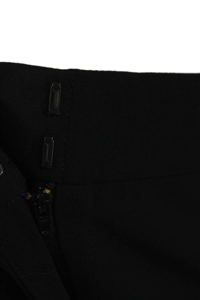 Armani Collezioni Women Dress Pants Black Virgin Wool Zip Size 8