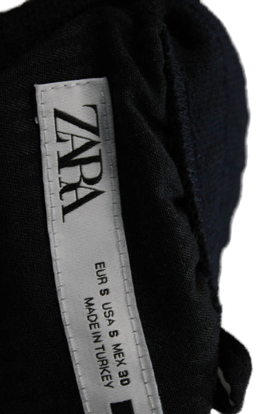 Zara Unisex Adults Blue Elastane Joggers Drawstring Inseam 29 Size S