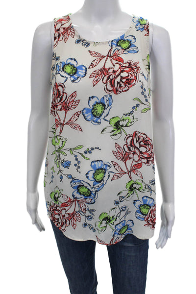 Daniel Rainn Women Floral Multicolor Sleeveless Tunic Blouse Size S