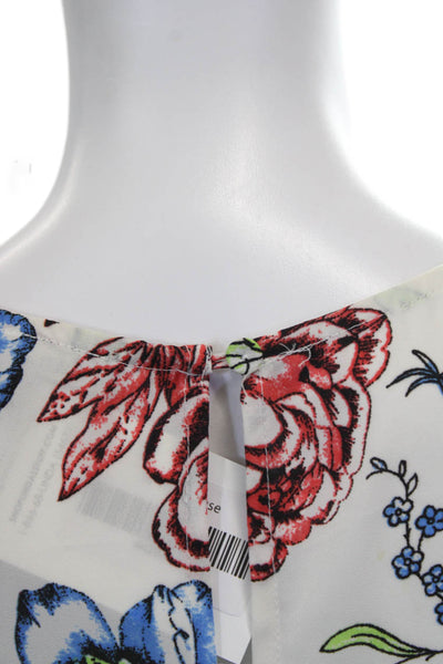 Daniel Rainn Women Floral Multicolor Sleeveless Tunic Blouse Size S