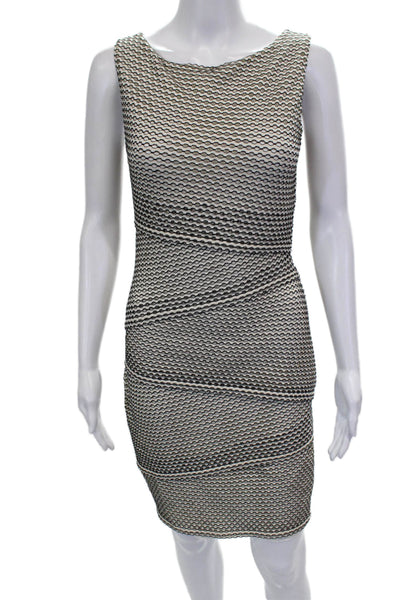 Bailey 44 Womens Bodycon Beige Cotton Sleeveless Short Dress Size S