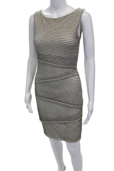 Bailey 44 Womens Bodycon Beige Cotton Sleeveless Short Dress Size S