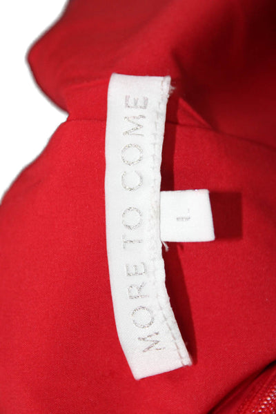 More To Come Women Mini Dress Red Sweetheart Cotton Size L