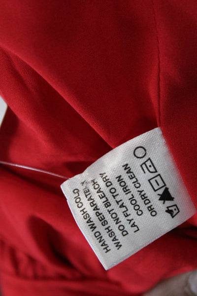 More To Come Women Mini Dress Red Sweetheart Cotton Size L