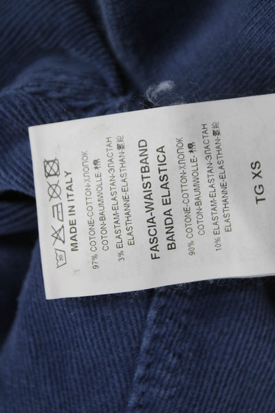 Pietro Brunelli Womens Jeggings Maternity Blue Cotton Pull On Size XS