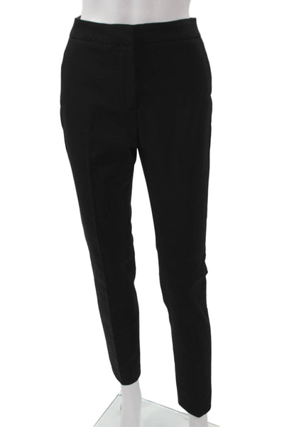 Zara Womens Black Dress Pants Polyester Blend Zip Closure Size 6