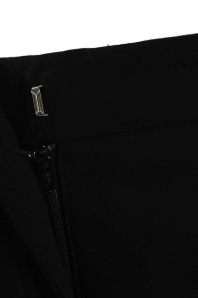 Zara Womens Black Dress Pants Polyester Blend Zip Closure Size 6
