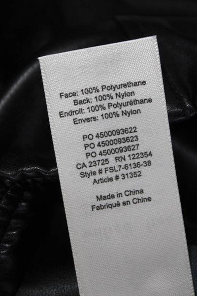 Wilfred Free Womens Ankle Leggings Black Polyurethane Size S