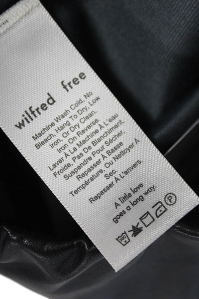 Wilfred Free Womens Ankle Leggings Black Polyurethane Size S