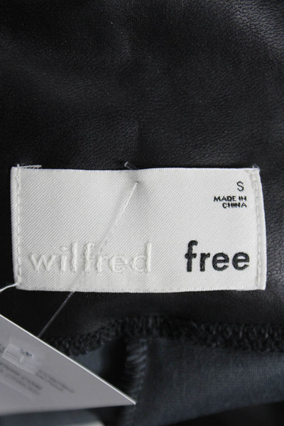 Wilfred Free Womens Ankle Leggings Black Polyurethane Size S