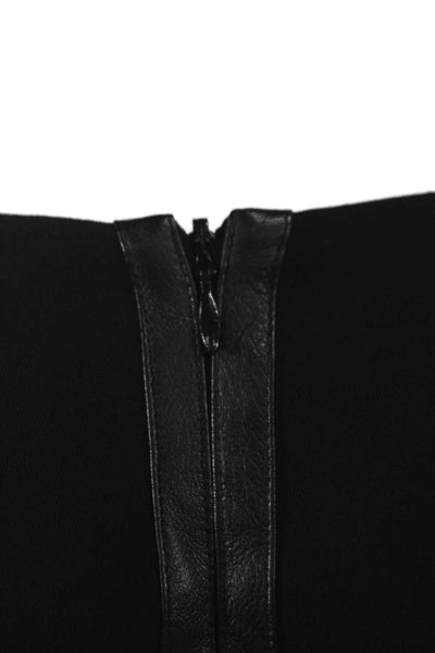 Vince Womens Black Sheath Dress Boat Neck 3/4 Sleeve Knee Length Size 4