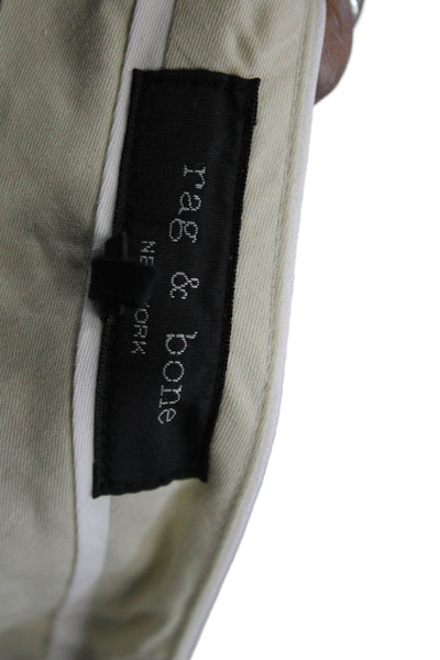 Rag & Bone Women White Dress Pants 25in Inseam 82% Triacetate Size 2