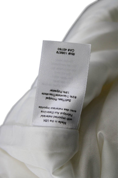 Rag & Bone Women White Dress Pants 25in Inseam 82% Triacetate Size 2